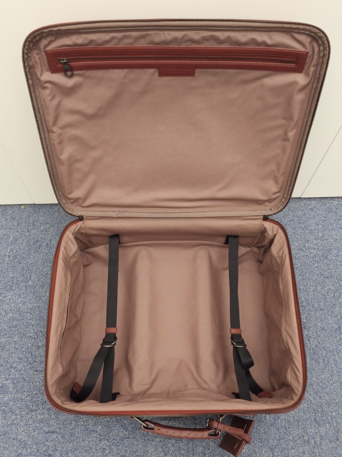 超極美品 ボッテガヴェネタ イントレチャート キャリーバッグ ブラウン