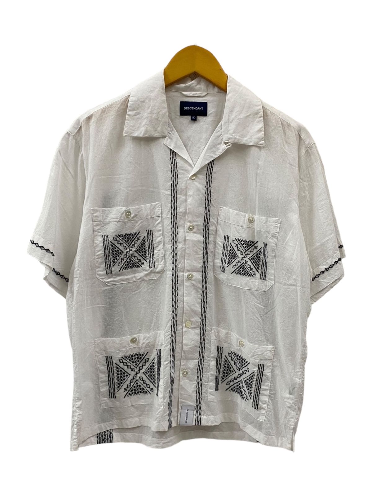 DESCENDANT キューバシャツ 半袖シャツ DESCENDANT (ディセンダント) 半袖キューバシャツ 19SS
