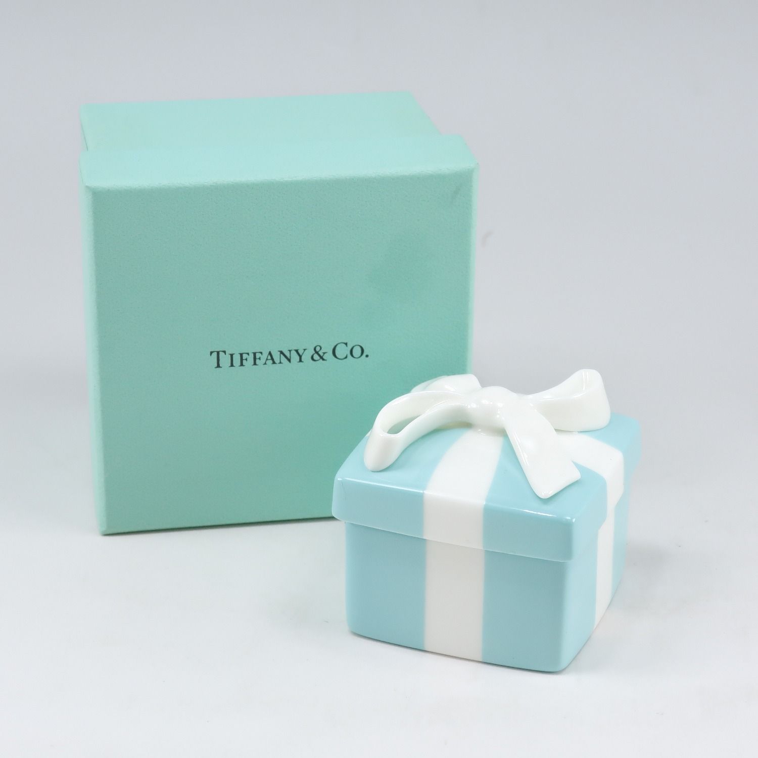 TIFFANY\u0026Co.】ティファニー ブルーボックス 小物入れ ポーセリン