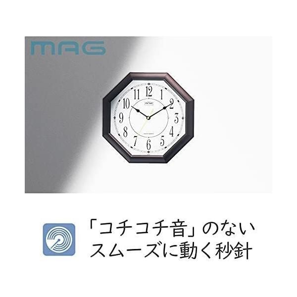 MAG(マグ) 掛け時計 アナログ 梓 静音 連続秒針 ブラウン W-742BRの通販 by Niek Cat*'s shop｜ラクマ マグ 掛時計 オクターゴ W-287 BR-Z ブラウン 30cm
