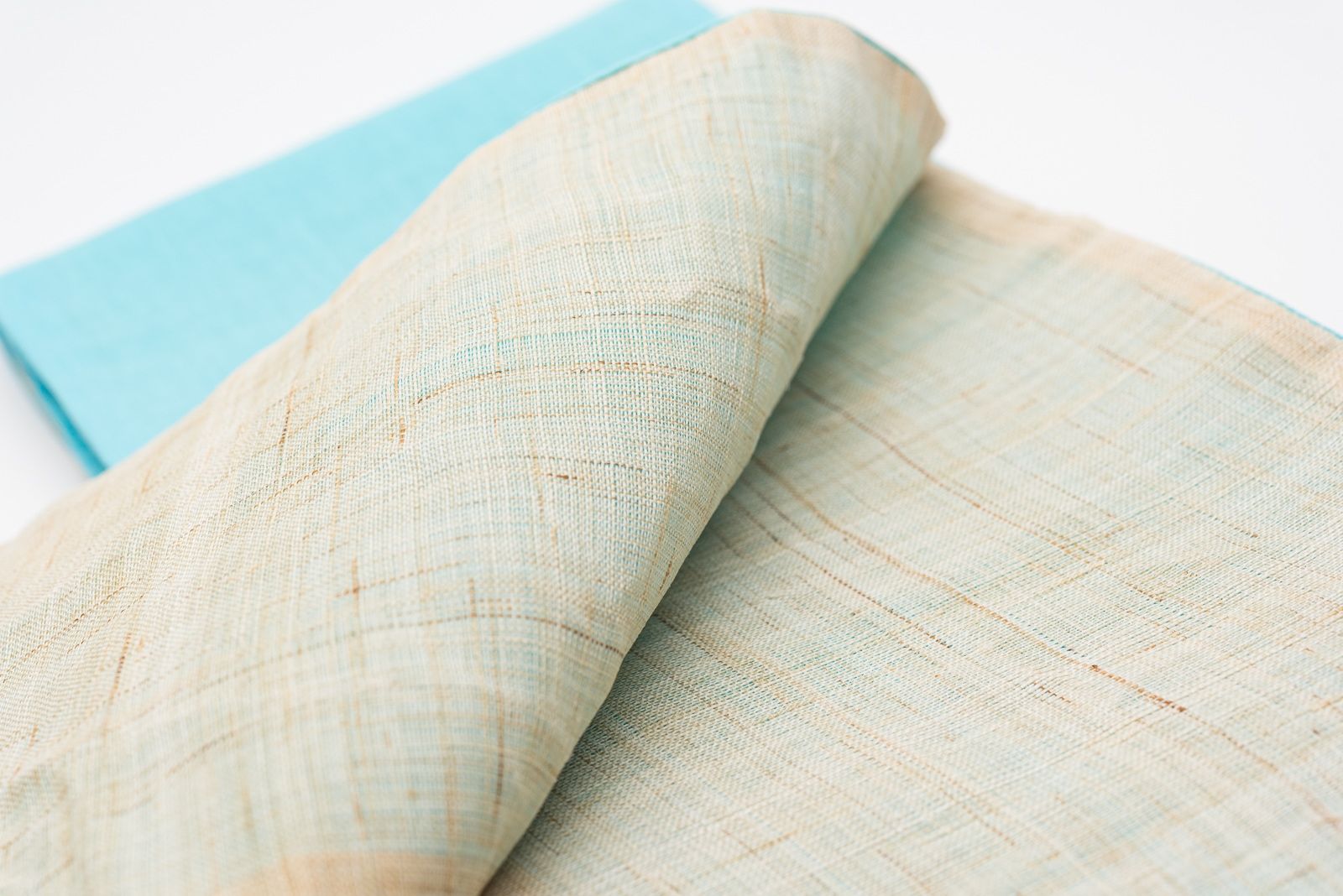  みすゞうた 麻半幅帯 お日さん 雨さん 半幅帯 浴衣帯