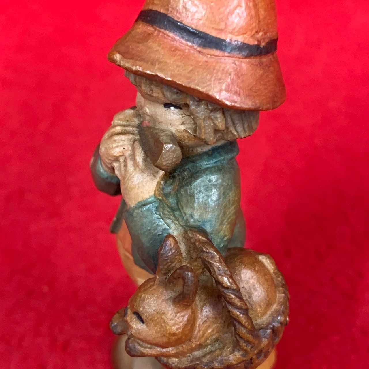 アンリ人形 木彫り フェリー・ウォルフ Spring Arrival 8.5cm Anri