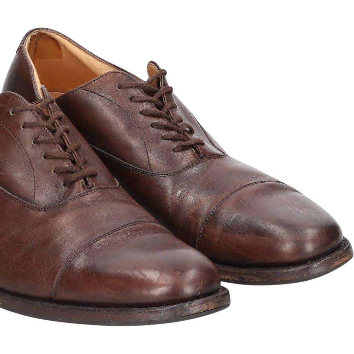  古着 チャーチ CHURCH S CUSTOM GRADE ストレートチップシューズ 英国製 85 F メンズ27.0 cm相当 saa 014071 デッキシューズ 靴