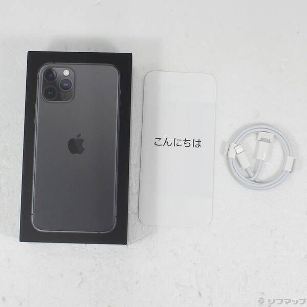 中古品〕 iPhone11 Pro 256GB スペースグレイ MWC72J／A SIM