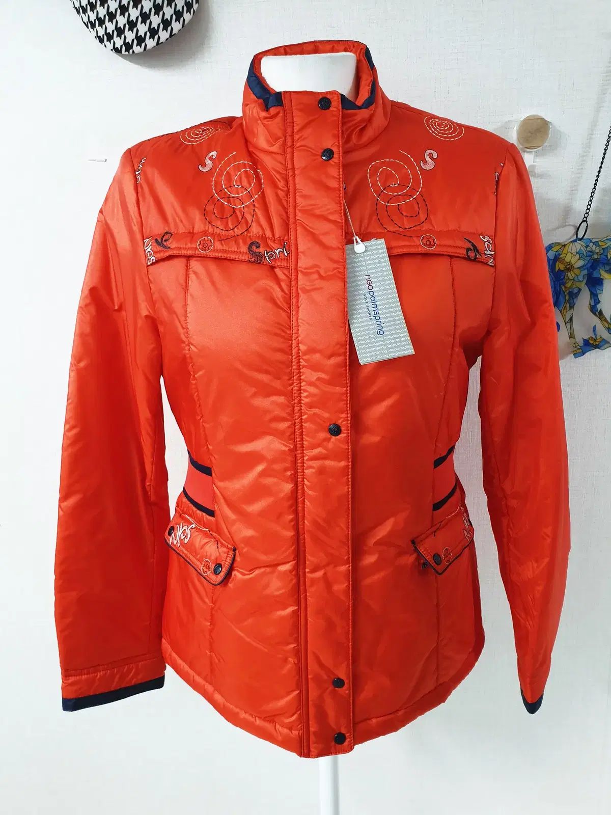 新品 パームスプリング レディースゴルフ 刺しゅうパッド 95 オレンジ ライト