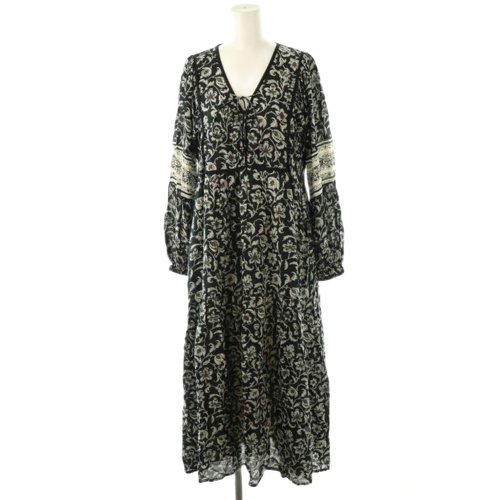 【美品】 フレームワーク 更紗プリントワンピース ロングワンピース FRAMeWORK（フレームワーク）の「更紗プリントワンピース