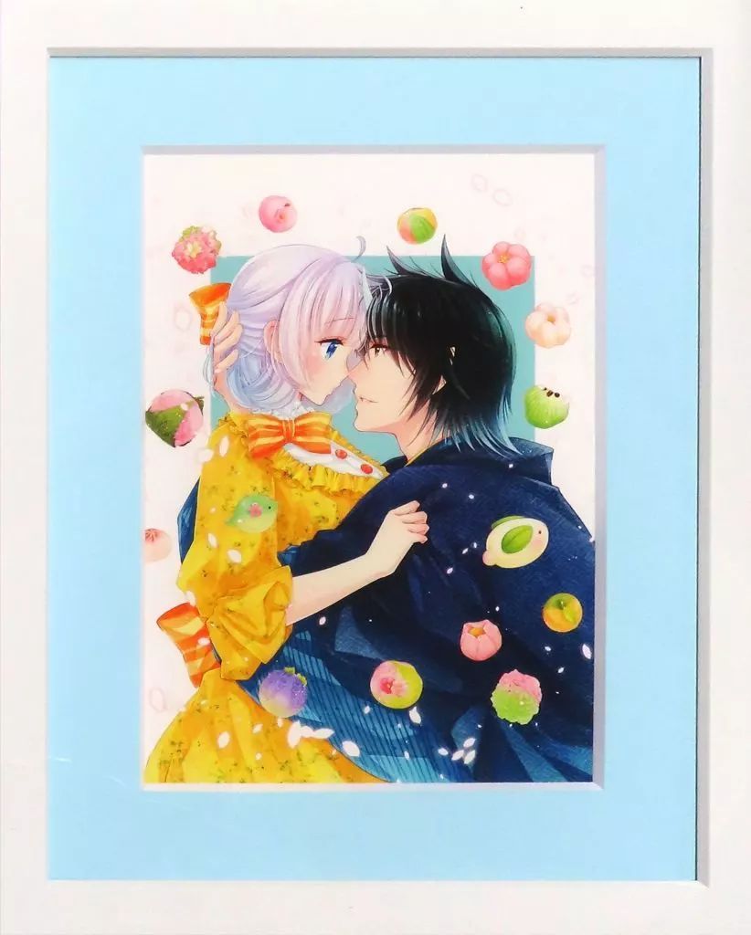 中古】原画イラストボード 付属品付)鬼の花嫁は喰べられたい 漫福