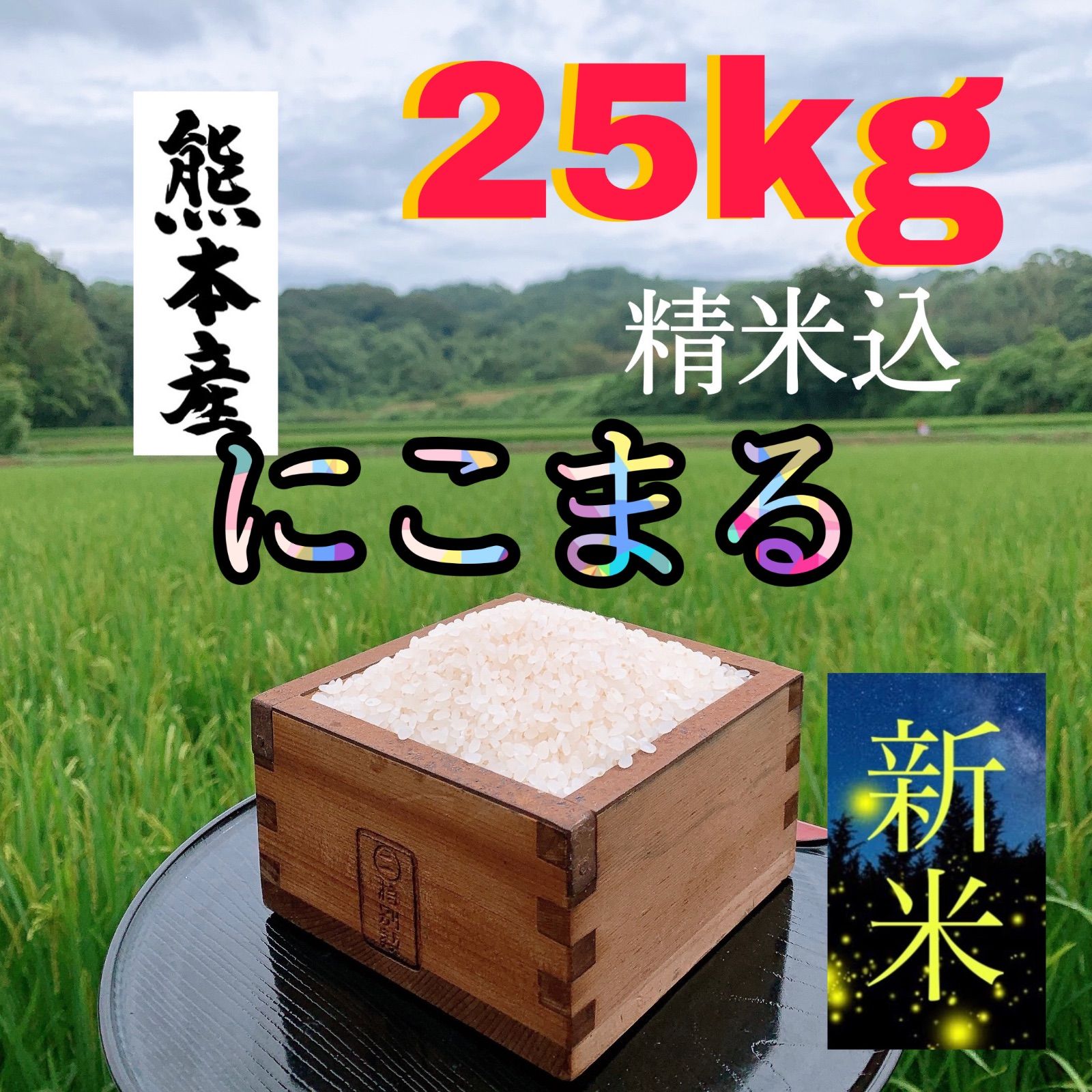 ホタル舞う熊本産お米25kg - 米