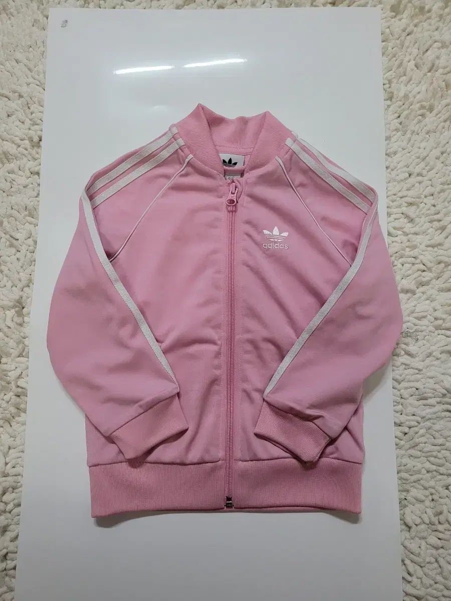 adidas(アディダス) ピンク 3本線 トラック ジャケット キッズ