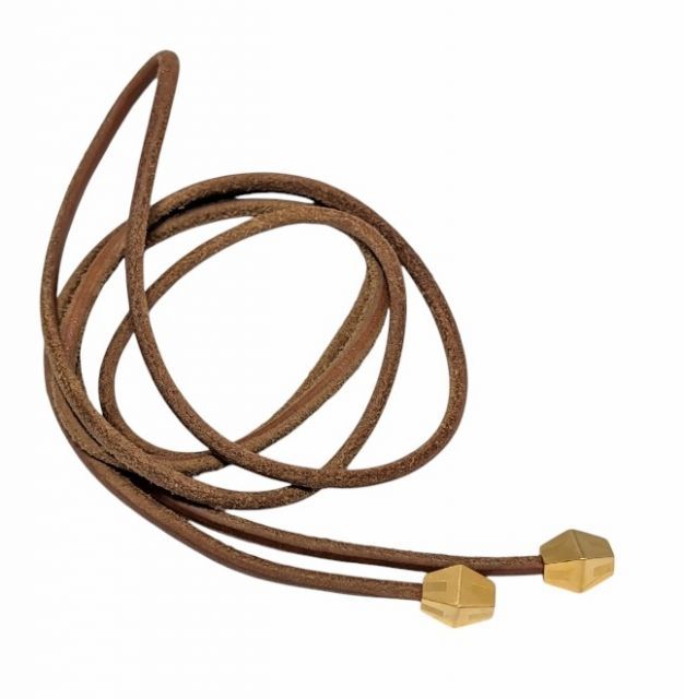 正規品　HERMES エルメス　ラニエール　レザーベルト　紐　ネックレス 正規品 HERMES エルメス ラニエール レザーベルト 紐 ネックレス