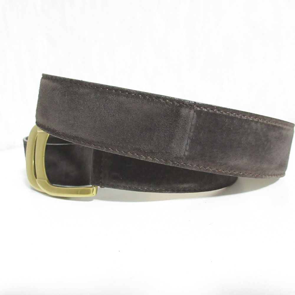 美品 GUCCI グッチ スエード レザー リングベルト 75/30 036-1192-1305 ブラック×ゴールド レディース 古着 中古 USED GUCCI - 美品 GUCCI グッチ スエード レザー リングベルト 75/30 036