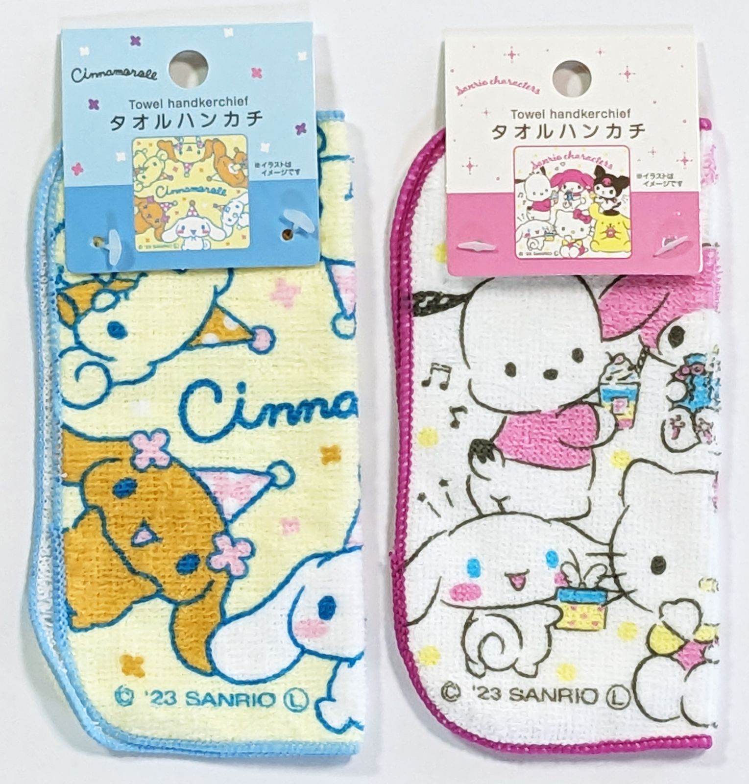 456円ショップ】 サンリオ タオル ハンカチ 2種類 シナモロール