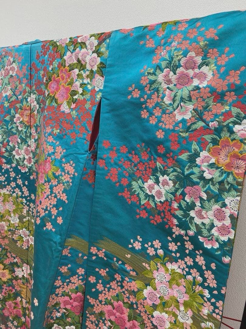 打掛 豪華 唐織 刺繍 色打掛 婚礼用 花嫁 身丈 190cm