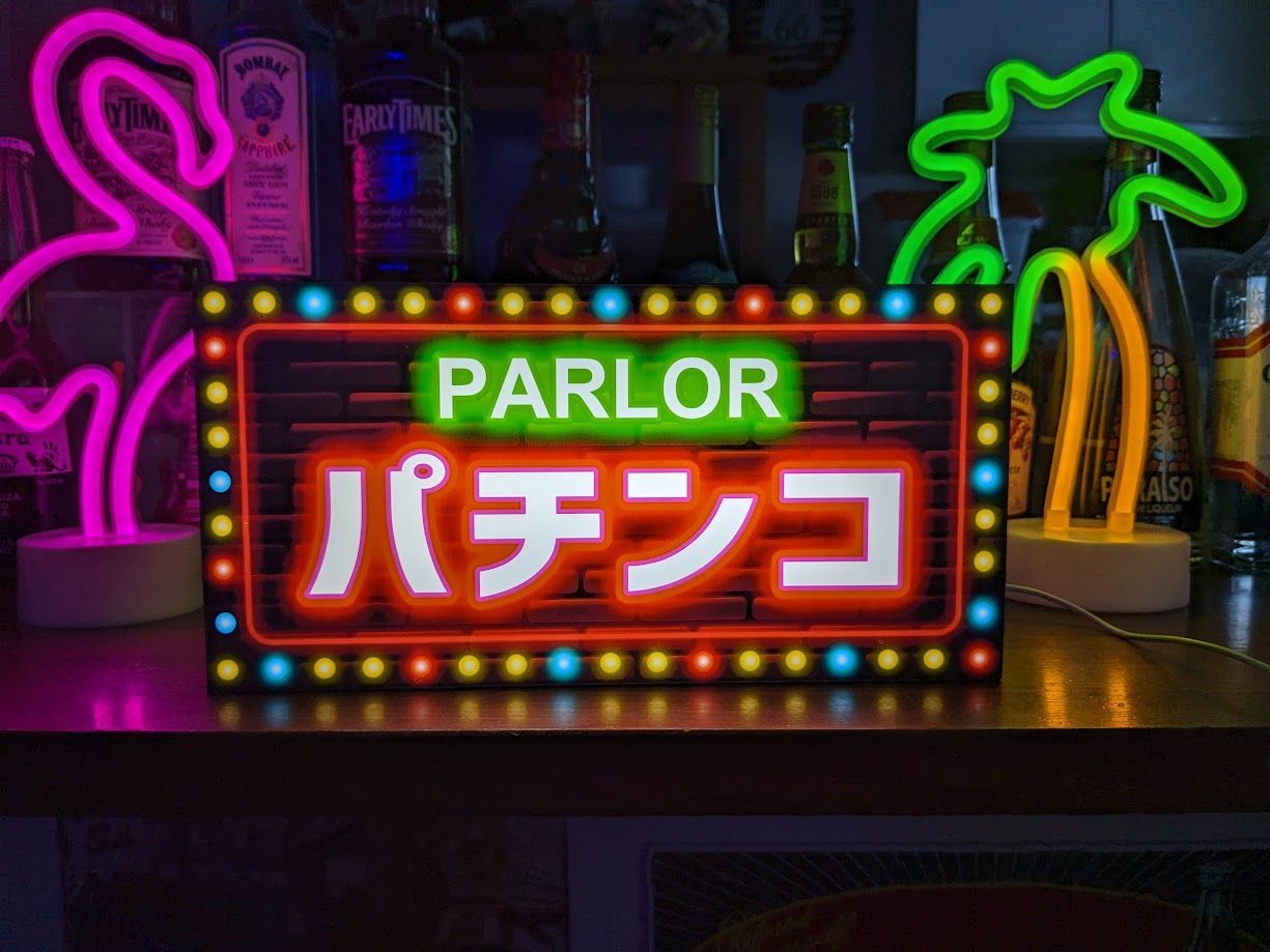 パチンコ★昭和レトロ★LED電光看板 パチンコ パチスロ 昭和 レトロ ランプ 看板 置物 雑貨 LED
