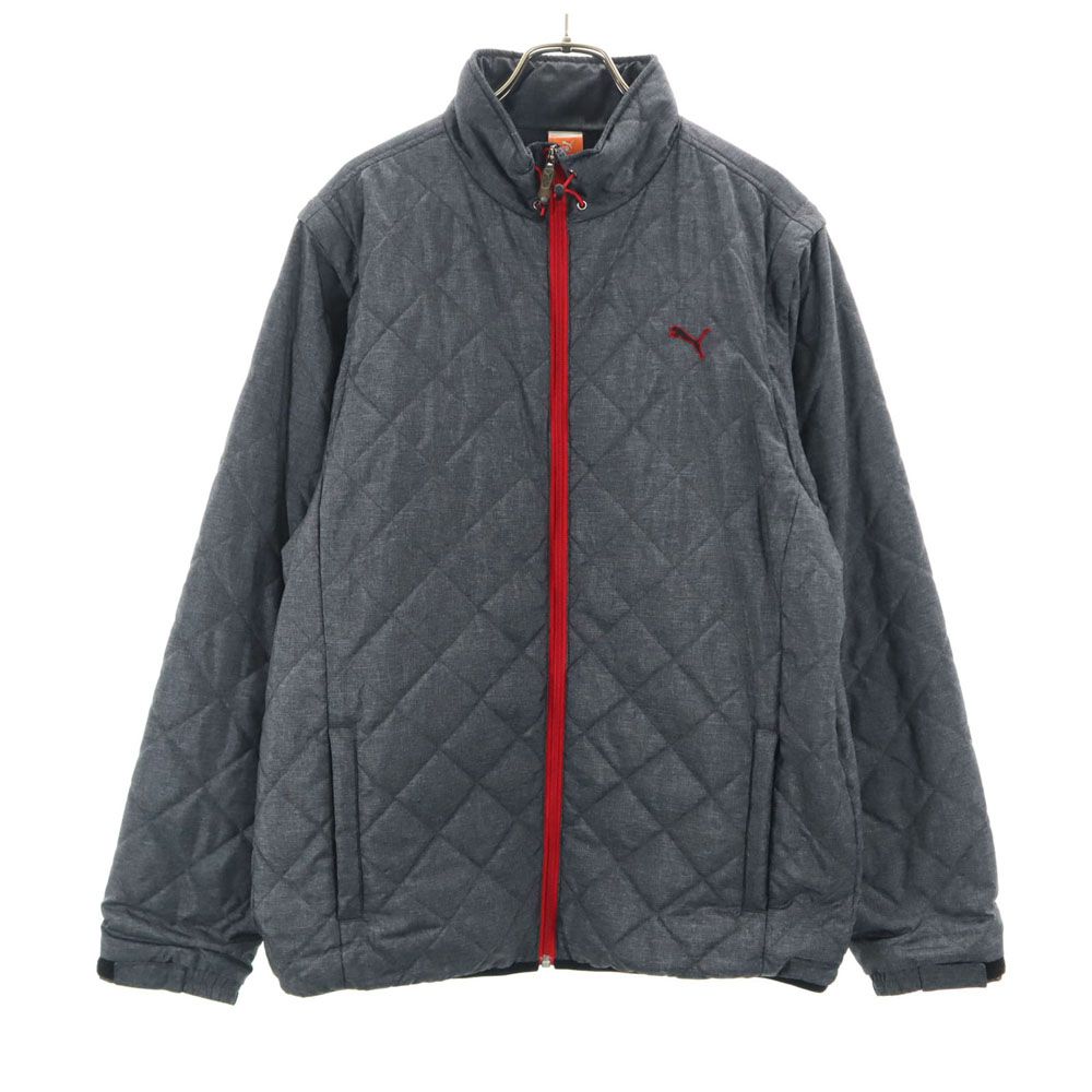 プーマ ゴルフ 2WAY キルティングジャケット O チャコールグレー PUMA GOLF メンズ