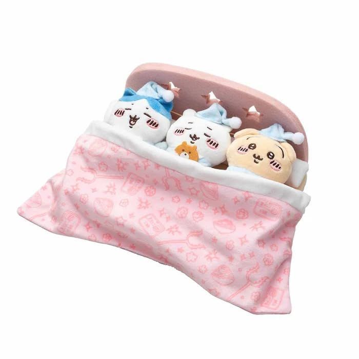 ぬいぐるみ おやすみベッドと繋がるマスコットセット ちいかわ