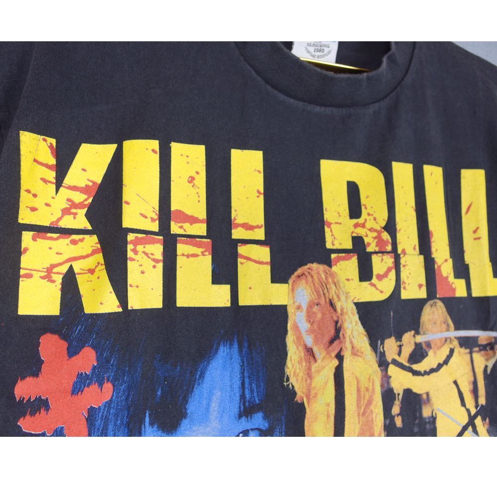 195 キルビル KILLBILL Tシャツ 半袖 映画T ブラック Lサイズ 美品 ユマサーマン クエンティン タランティーノ 2003年 アメリカ  ムービーT メンズ レディース ユニセックス 名作映画 千葉真一 栗山千明 フォトプリント レア 稀少 - メルカリ