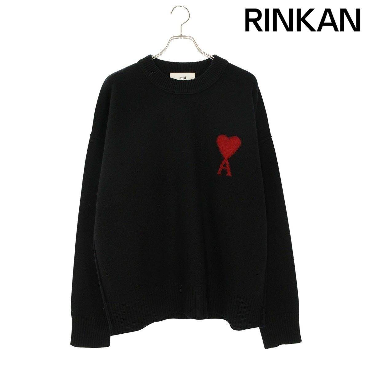 アミアレクサンドルマテュッシ 25AW UKS838 ハートA刺繍ニット メンズ XL