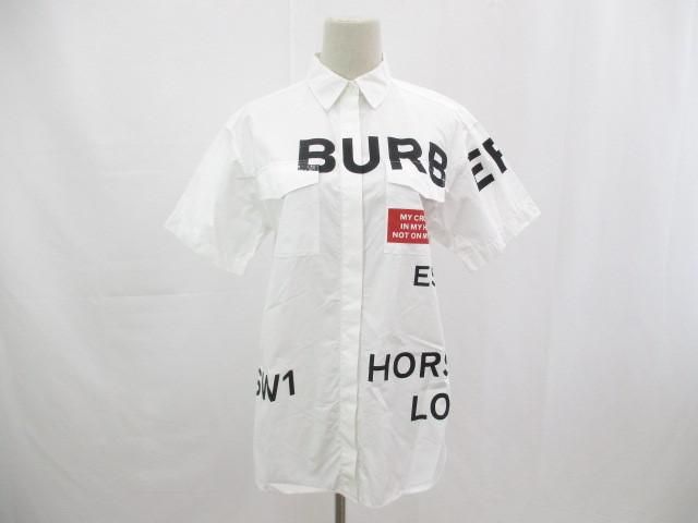 良品 バーバリー BURBERRY ホースフェリー ロゴ プリント ハーフ