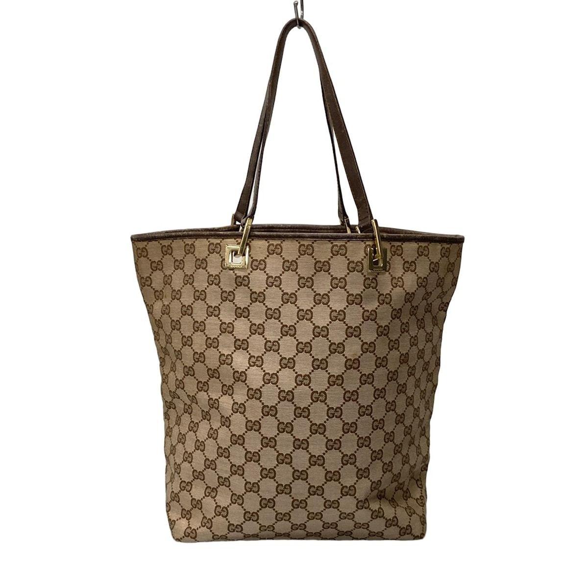 グッチ GUCCI トートバッグ レザー ブラウン レディース 中古