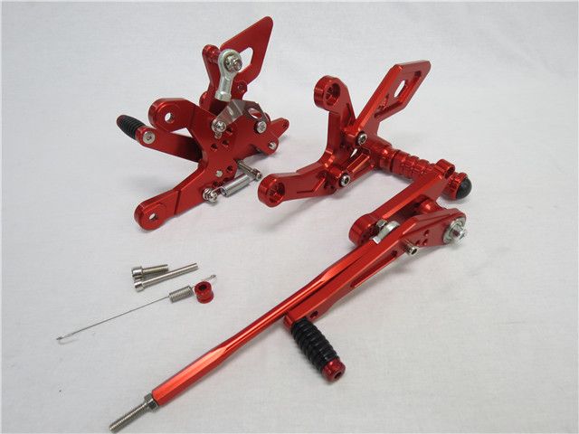 CNC 調整式 cbr400r 2016- cb400f cb500f cbr500r 2015- バックステップ 赤