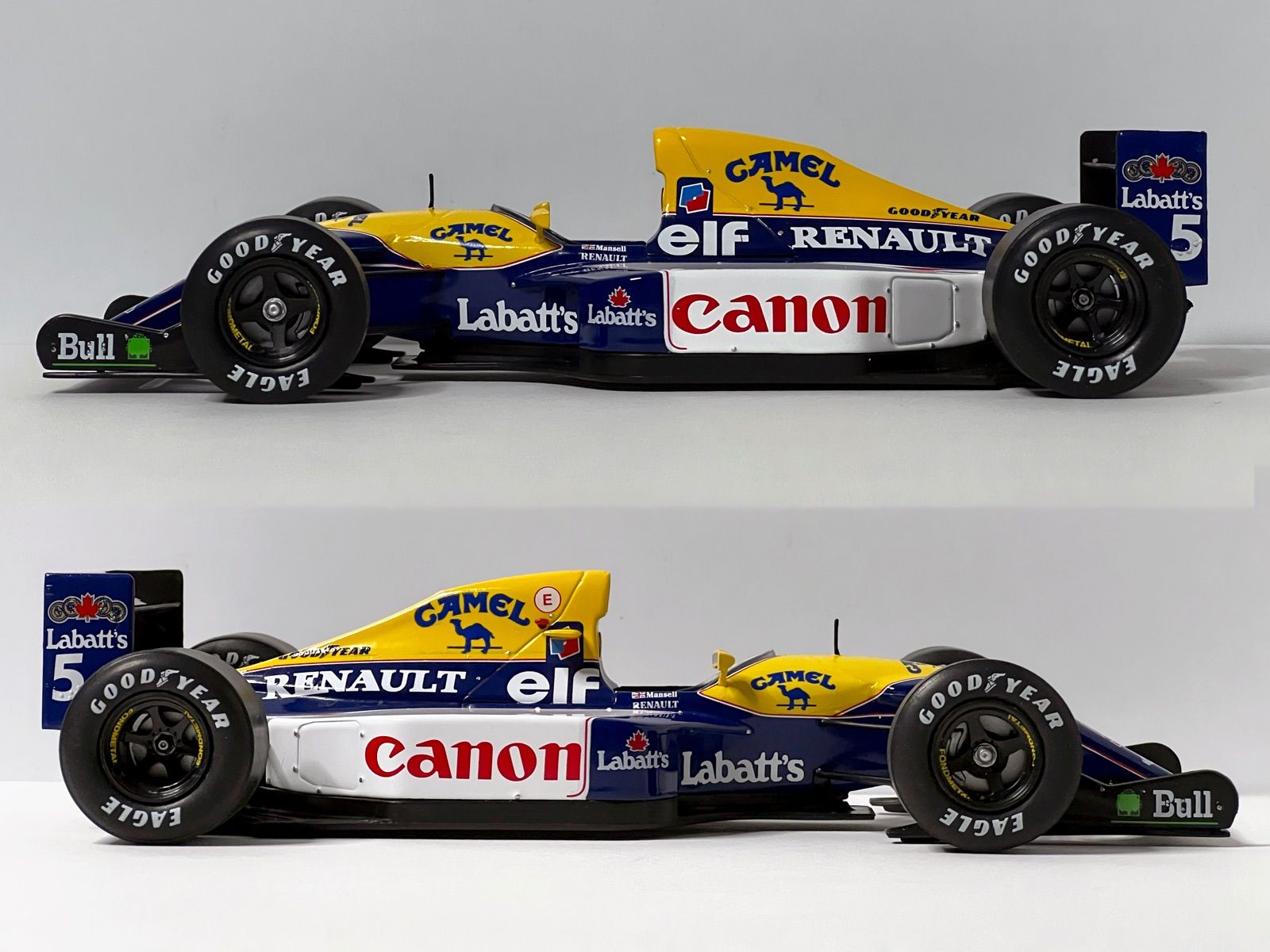 デアゴスティーニF1ミニカー対応 1/24 ウイリアムズ FW14B キャメル