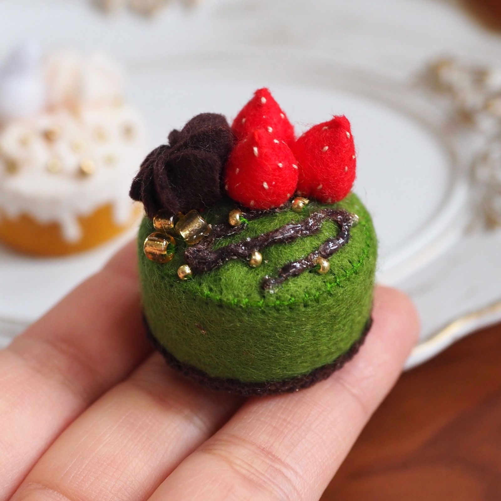 フェルトケーキ　オーダー専用ページ 丸ケーキ オーダー おもちゃ・人形 colorful-step sai 通販