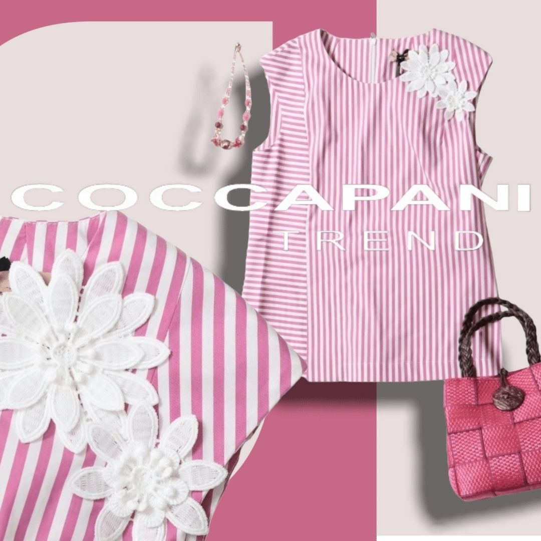 COCCAPANI コカパーニ 花柄 ペイズリー シアーブラウス 総柄 トップス