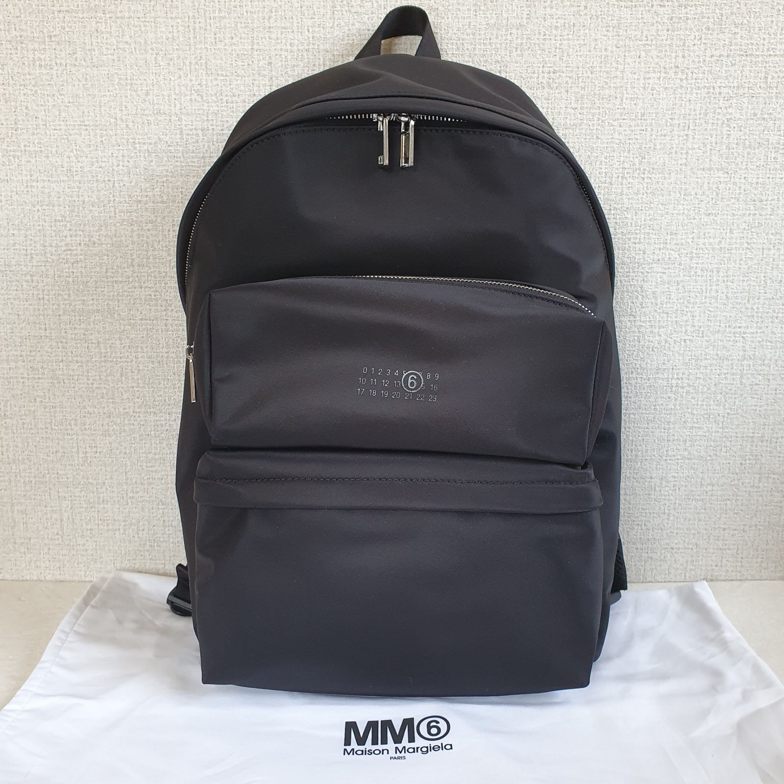 MM 6 Maison Margiela Kids ロゴ バックパック 黒