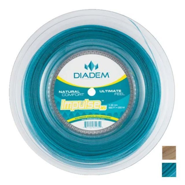 ダイアデム(DIADEM) IMPULSE インパルス 1.25mm／1.32mm 200Mロール 硬式テニス マルチフィラメントガット (020449994)