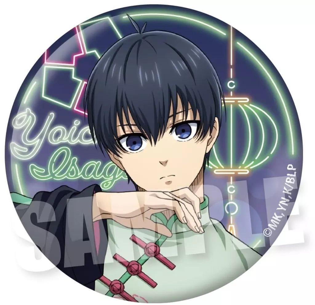 ブルーロック ブルロ NEONチャイナ 缶バッジ 缶バ 潔世一 潔 ブルーロック BIGホロ缶バッジ NEONチャイナ Ver. 潔世一 グッズ