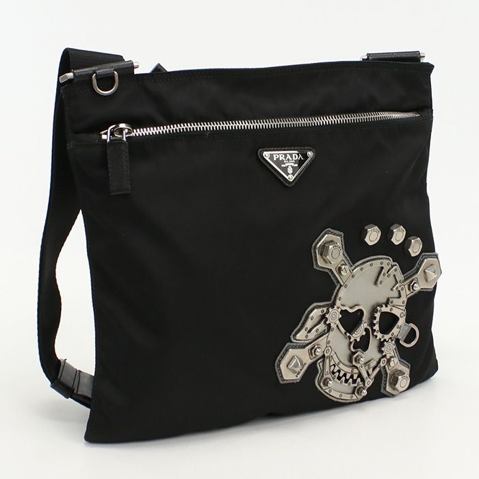 PRADA プラダ スカル ショルダーバッグ VA0859 斜め掛け ショルダーバッグ ナイロン【中古】 メンズ