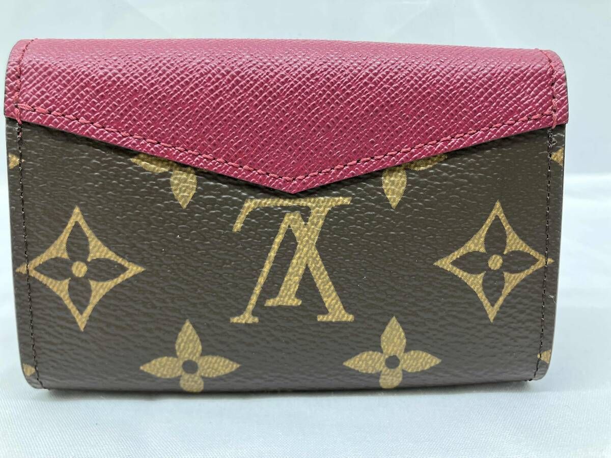 Louis Vuitton カードケース ブラウン・ピンク Louis Vuitton レザー カードケース ブラウン/ピンク Louis Vuitton