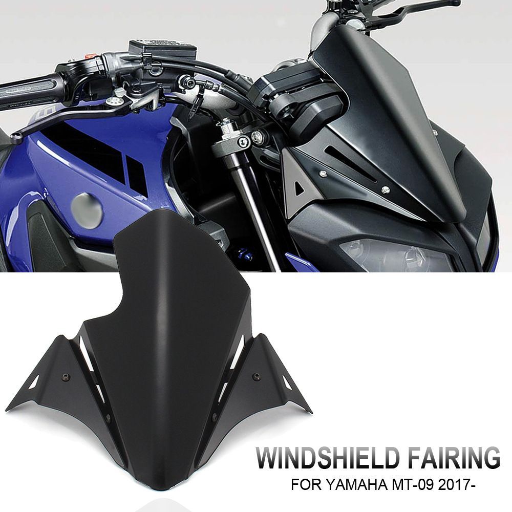 YAMAHA MT-09 2017～2020 ステンレス製 フロントウィンドシールド 風防 カスタムパーツWP春