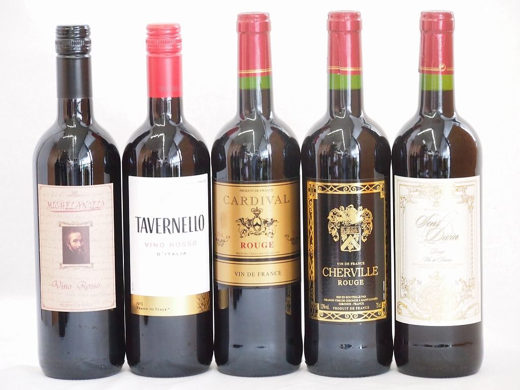 8本セット(イタリア白ワイン タヴェルネッロ ロッソ) 750ml×8本 : 飲み比べセットイタリアン オーガニックワイン