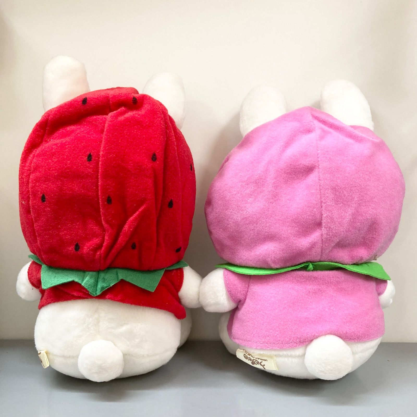 うさぎずきん ぬいぐるみ 苺 いちご 桃 もも 希少 レア レトロ 当時