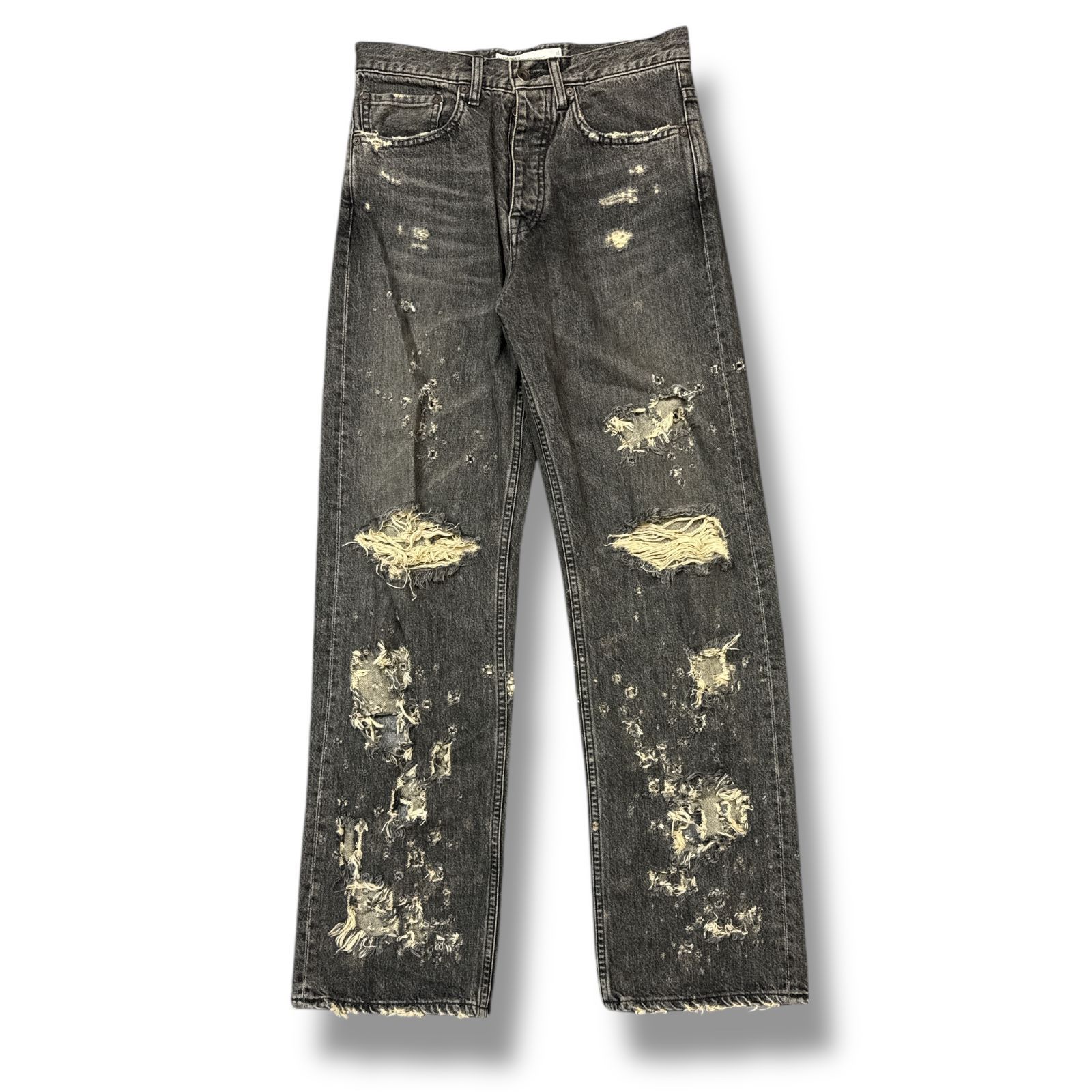 参考上代52800円 DAIRIKU 25SS Damage Straight Denim Pants ダメージ 