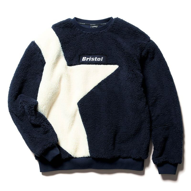 FCRB BOA FLEECE BIG STAR CREWNECK TOP スウェット FCRB-212027