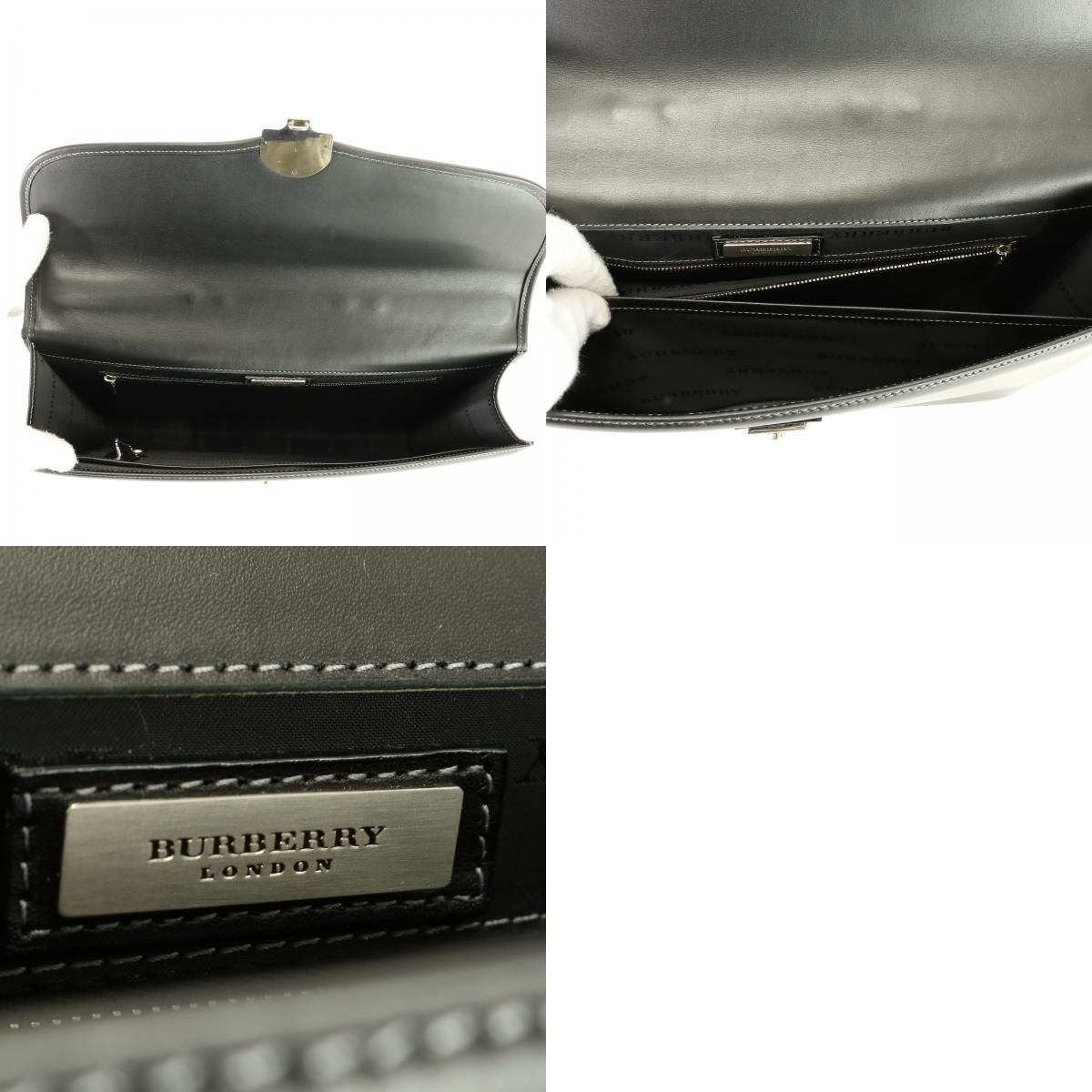 □極美品□バーバリー□レザー□ビジネス バッグ□書類鞄 ブリーフ 
