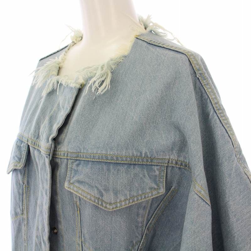 マルケス アルメイダ Marques'Almeida デニムワンピース フレア