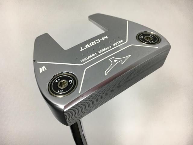 【中古ゴルフクラブ】ミズノ M.CRAFT No.6 パター 2020 ホワイトサテン オリジナルスチール パター【14日間返品OK】