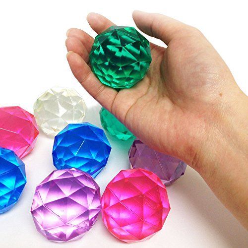 スーパーボール ダイヤモンド【大】（約49mm） 25個入 / お楽しみグッズ(紙風船)付きセット