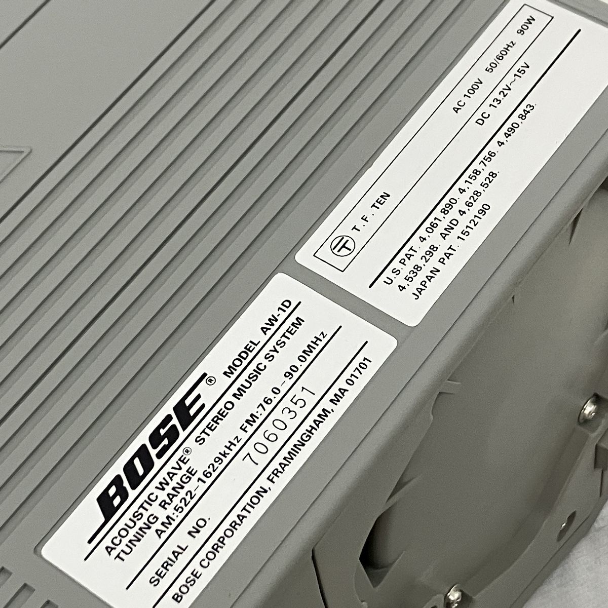 アコースティックウェーブミュージックシステム カセットデッキ