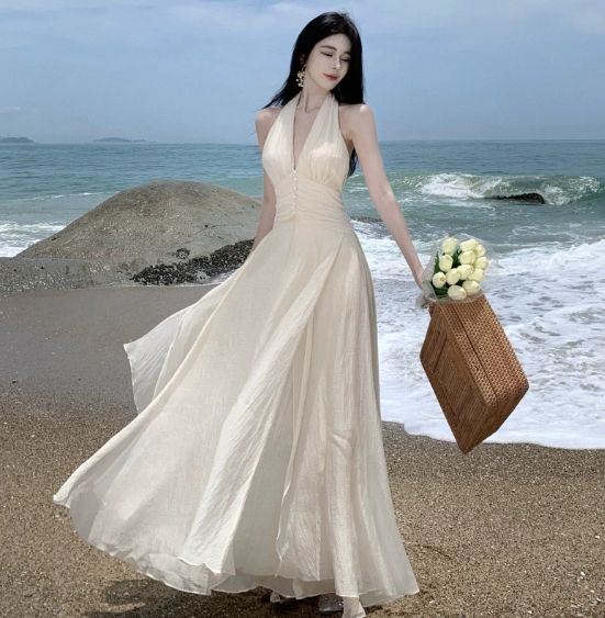 リゾートワンピース 白 ハワイ 沖縄 グアム 50代 40代 30代 20代 10代