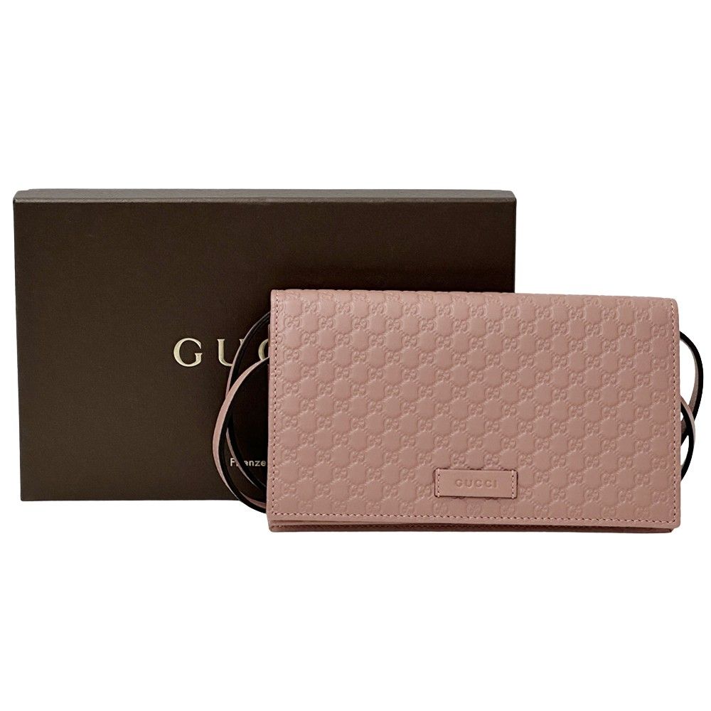 グッチ GUCCI 財布 レディース ブランド マイクロGG シマ ショルダー