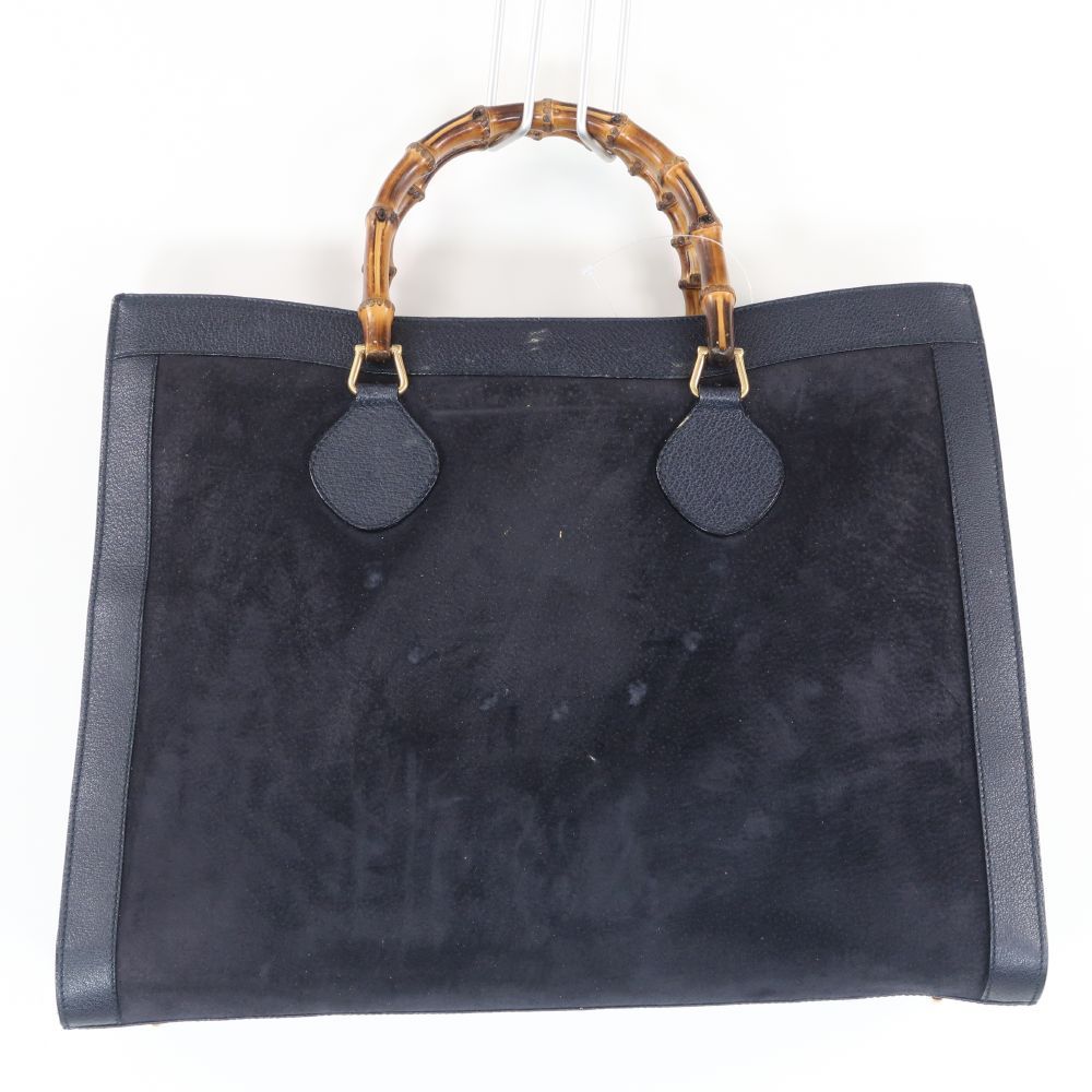 難有 GUCCI グッチ 002 1186 0259 トートバッグ バンブー スエード ハンド レディース AM6579