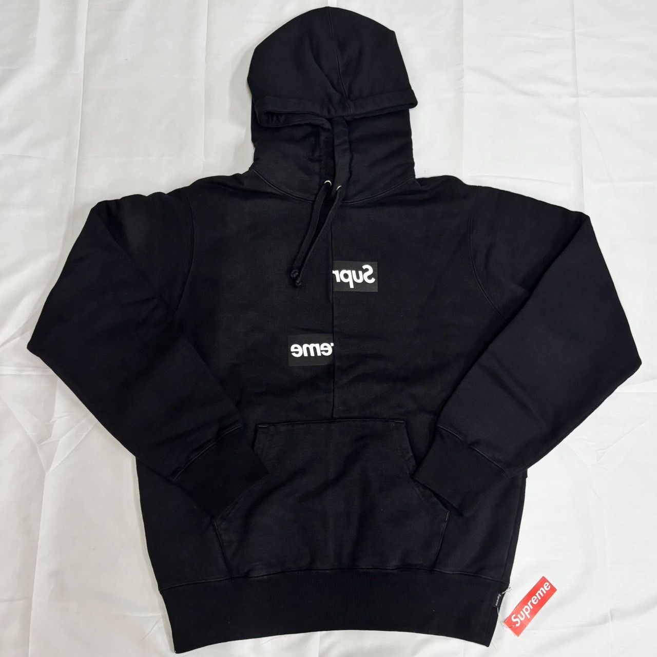 18aw Supreme Comme des Garcons SHIRT Split Box Logo Hooded 