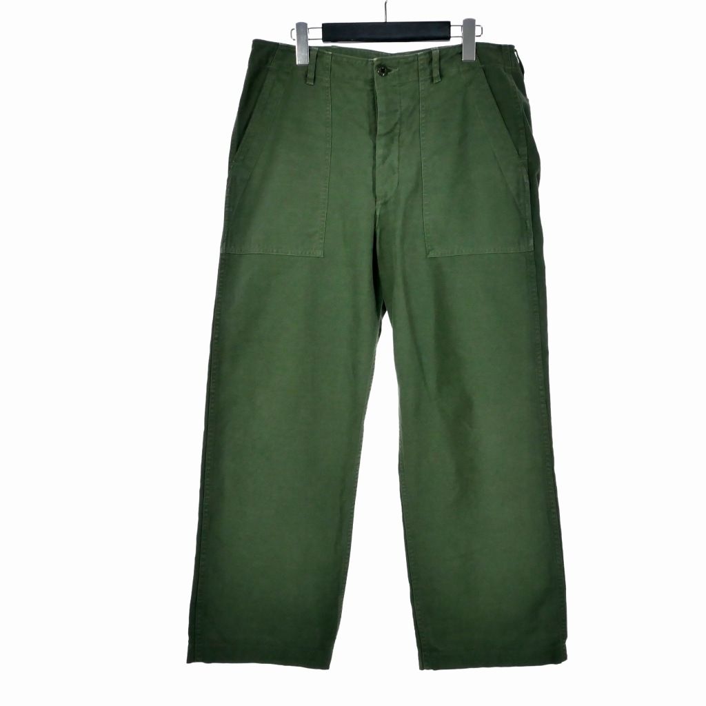 フルカウント FULLCOUNT 24SS UTILITY TROUSERS ユーティリティートラウザーズ ベイカーパンツ W32 オリーブ  1992-24A - メルカリ