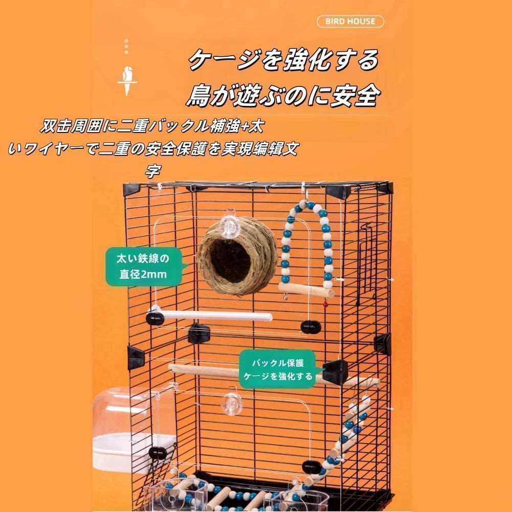 未使用　新品　鳥ケージ　大型　鳥ガゴ Amazon.co.jp: インコ ケージ 鳥籠 大型 鳥かご 大型 豪華ケージ
