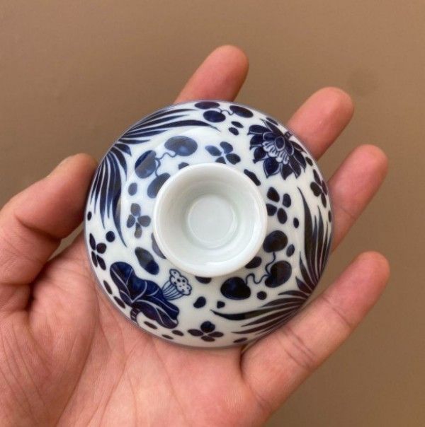 景徳鎮 元青花磁器魚藻紋懸停二才蓋碗 茶碗 煎茶器 景徳鎮 元青花磁器魚藻紋懸停二才蓋碗 茶碗 煎茶器 - メルカリ
